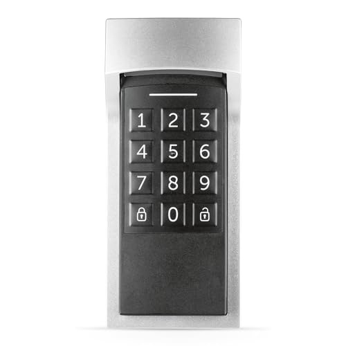 Homematic IP Keypad, Smart Home, Codeschloss für die Haustür mit App-Funktion, Öffnen und Schließen mit Zahlencode, Erweiterung für Homematic IP Türschlossantrieb, 156424A0
