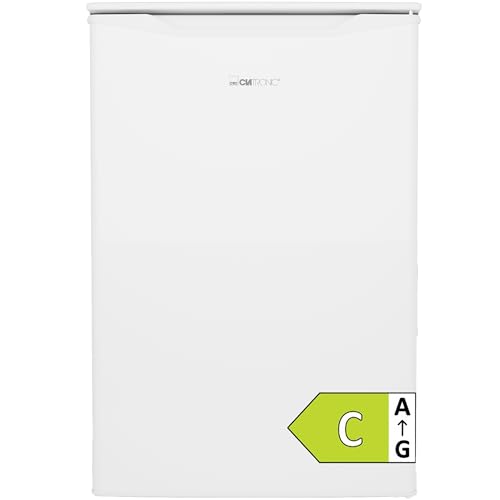 Clatronic® Gefrierschrank klein | Energieklasse C | 85cm | Tiefkühlschrank | leise 40dB | 3 Schubladen | Türanschlag wechselbar | bis zu -18°C | 87L Freezer | kleiner Gefrierschrank GS 102 weiß