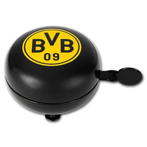 BVB Fahrradklingel, schwarz mit BVB Emblem Radklingel, laut und hell