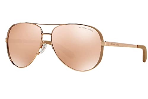 MICHAEL KORS Damen Chelsea 1017R1 59 Sonnenbrille, Gold (Rose Gold/Taupe/Rosegoldflash)