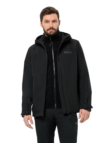 Jack Wolfskin Herren Taubenberg 3in1 Jkt M, Schwarz, 4XL EU
