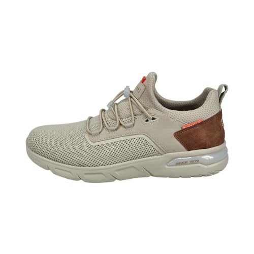 bugatti Herren Low-Top Sneaker, Männer Halbschuhe, Wechselfußbett,Sportschuhe,Freizeitschuhe,Turnschuhe,Laufschuhe,beige (5200),45 EU / 10 UK