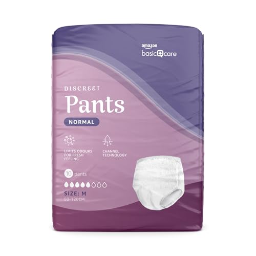 Amazon Basic Care Damen Pants Discreet Medium – 40 Stück (4 Packungen à 10 Stück), Weiß