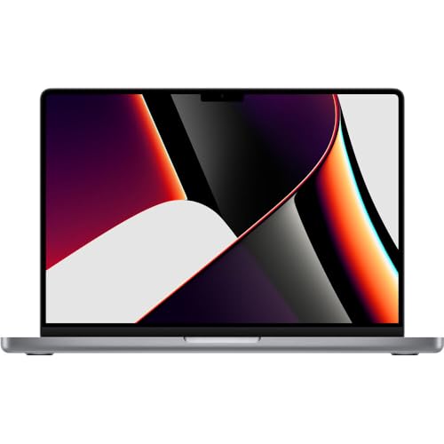 2021 Apple MacBook Pro mit Apple M1 Pro Chip (14 Zoll, 16GB RAM, 512 GB SSD-Speicher) (QWERTZ German) Space Grau (Generalüberholt)