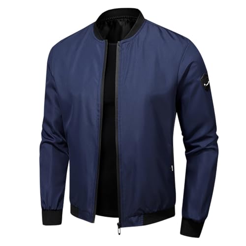 Generisch Bomberjacke Herren: Leichte Sommerjacke Übergangsjacke Jacket Dünne Sommer Jacken Casual Blouson Freizeit Freizeitjacke Pilotenjacke Frühlingsjacke Softshelljacke