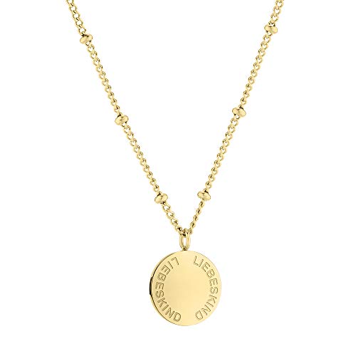 LIEBESKIND Panzerkette mit Anhänger Edelstahl 46 cm