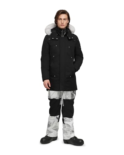 Moose Knuckles Herren Shearling Stirling Parka, navy, XL