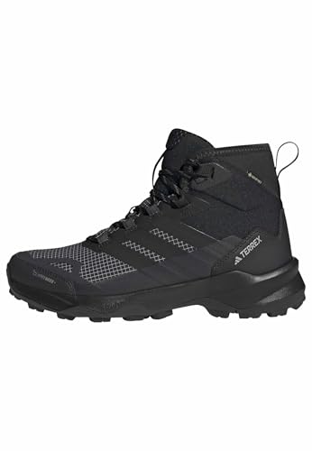 adidas Herren Terrex Skychaser AX5 Mid GORE-TEX CLIMAWARM+ Hiking Shoes, Core Black/Core Black/Carbon, 43 1/3 EU