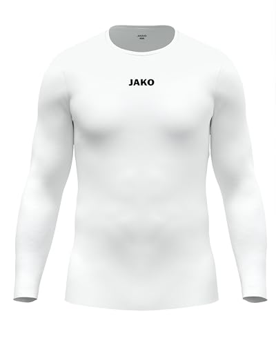 JAKO Unisex Longsleeve-Shirt Function, weiß, M