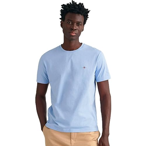Gant Herren Reg Shield T-Shirt T Shirt, Capri Blue, XL EU