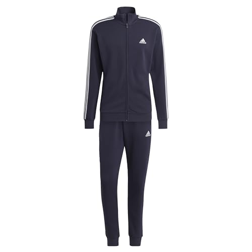 adidas Herren Basic 3-Stripes French Terry Track Suit, Legend Ink, S