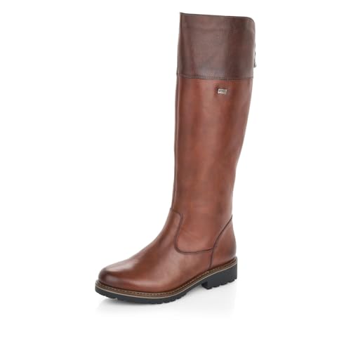 Remonte Damen Schlupfstiefel R6581, Frauen Stiefel,lose Einlage,wasserabweisend,remonteTEX,uebergangsstiefel,uebergangsschuhe,Slip-ons,braun (22),39 EU