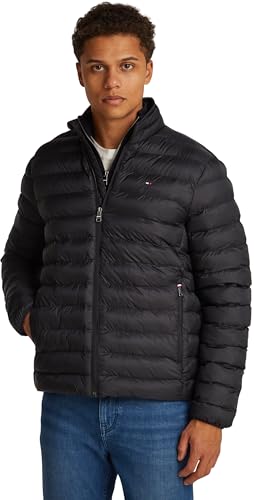Tommy Hilfiger Herren Core Packable Recycelte Jacke MW0MW39990 Andere Jacken, Schwarz, M, Schwarz (Schwarz), M
