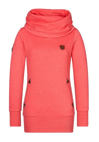 Naketano Allroundtalent Women Hoody Kapuzenpullover (DE/NL/SE/PL, Alphanumerisch, L, Regular, Regular, red Melange)