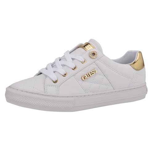GUESS Damen Loven Sneaker, Weiss/opulenter Garten, 38 EU (7.5 M)