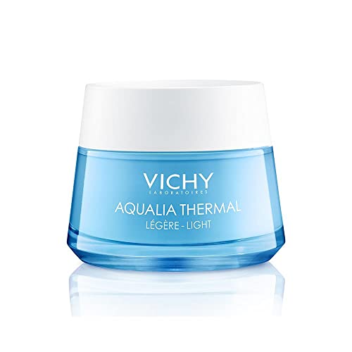 VICHY Leichte Feuchtigkeitspflege für normale bis trockene Haut, Aufpolsternd und hydratisierend, Mit Soforteffekt, Mit Hyaluron und Thermalwasser, Leichte Creme, Aqualia Thermal, 50 ml