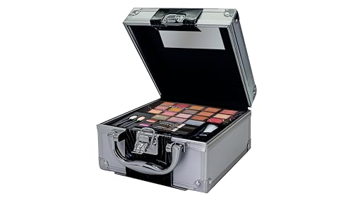 bonvoyage Travel in Colour, 24-teiliges Schminkset mit Augen-, Lippen- und Gesichtsprodukten, Enthält Lidschatten, Lippenstift, Highlighter, Bronzer und Mehr, Inklusive Zubehör