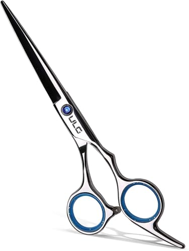 ULG Haarschere Friseurschere Profi 6.5 Zoll Haarschneideschere Haare und Bart Schere Leicht Schere Haare Schneiden für Friseure, Salon- und Heimgebrauch, japanischer Edelstahl