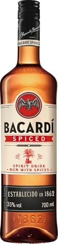 BACARDÍ Spiced, 35% Vol., 70 cl/700 ml, Premium-Spirituose aus fassgereiftem Rum, veredelt mit natürlichen Aromen und Gewürzen
