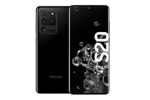 Samsung Galaxy S20 Ultra 5G Smartphone Bundle (17,44 cm) 128 GB interner Speicher, 12 GB RAM, Hybrid SIM,Android inkl. 36 Monate Herstellergarantie [Exklusiv bei Amazon]Deutsche Version, cosmic black