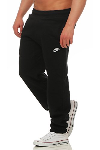 Nike Foundation Herren-Jogginghose mit Bündchen, mit Fleece-Futter (schwarz, grau) – 586031, Herren, schwarz, S