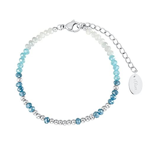 s.Oliver Armband 925 Sterling Silber/Edelstahl für Damen, Armschmuck, Motiv, Kommt in Schmuck Geschenk Box