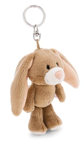 NICI Schlüsselanhänger Hase Lopino 10cm - braun - Treuer-Begleiter für Rucksack oder Tasche, Schlüsselhalter für klein und Groß | 62301