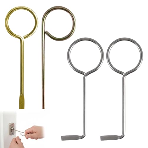 4-teiliges Dietrich Set mit Silbernen und Goldenen Dietrich, Dietrich Set Profi, Buntbartschlüssel, Universal Öffnungswerkzeug