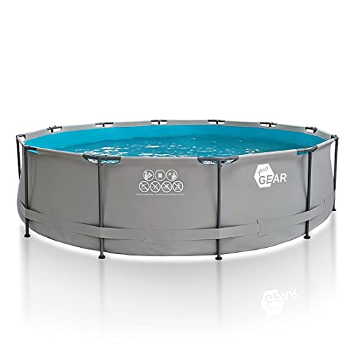 your GEAR Steel Frame Pool - div. Modelle/Größen - rund rechteckig oder quadratisch, 70-122 cm hoch Stahlrahmenpool Gartenpool Aufstellpool Schwimmbecken 300x200 300x300 400x200 Ø 366cm Ø 457cm