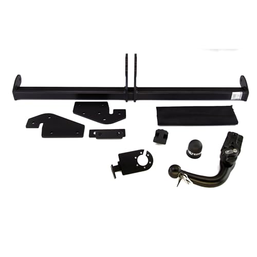 STEINHOF Anhängerkupplung horizontal abnehmbar für Kia Soul 1 I AM 02.2009-04.2014 mit universalem E-Satz 13-polig