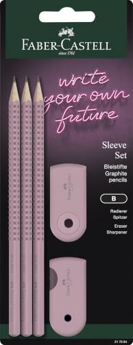 FABER-CASTELL - Schreibset Sleeve Rose Shadows, 5-teilig