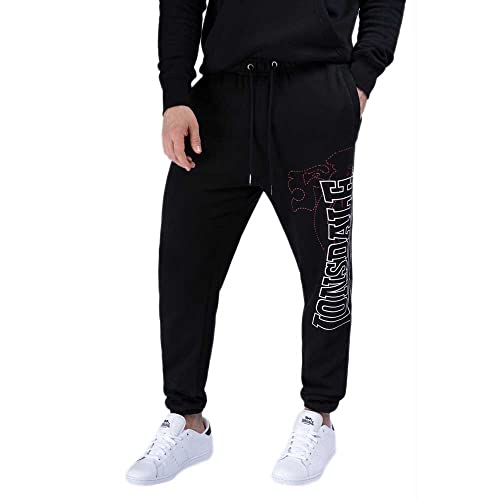 Lonsdale London Dartford Männer Trainingshose schwarz L 100% Baumwolle Activewear, Streetwear