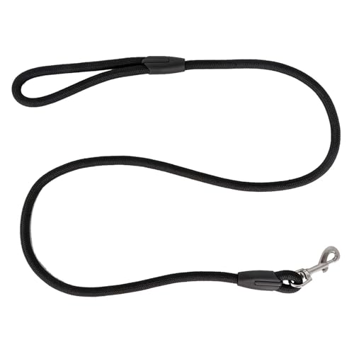 AiTodos® 1,5 m Starke Hundeleine, Anti-Zug-Hundeleine zum Training oder Gehen, Geeignet für Kleine, Mittlere und Große Hunde, Schwarz