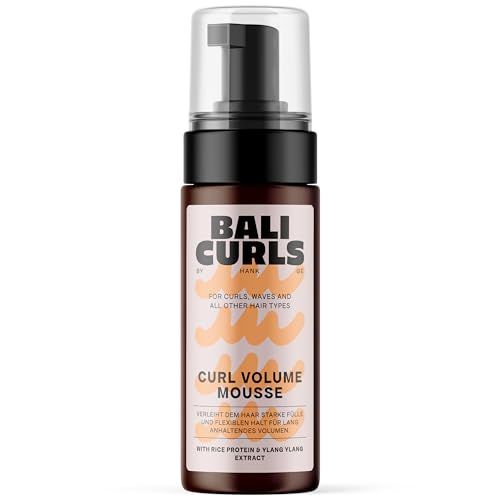 BALI CURLS Curl Volume Foam – Leichter Styling-Schaumfestiger für Locken – Luftiger Lockenschaum für voluminöses Haar – Haarschaum für extra Halt und geschmeidige Styling-Ergebnisse – 150ml