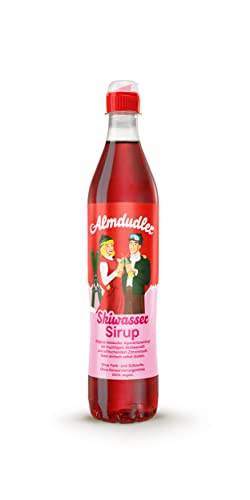 Almdudler Skiwasser Sirup – 1 x 700 ml Himbeer-Zitrone Getränkesirup - ergibt ca. 7 Liter Limo - Skiwasser Limonade
