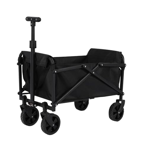 Bollerwagen Faltbar Strand Handwagen,Gartenwagen für Alle Gelände Transportwagen,klappbollerwagen 150kg Belastbarkeit,für Sport,Camping und Einkäufe Wagen,Karren(MINI)