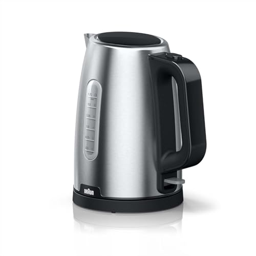 Braun PurShine Wasserkocher WK1500 BK – Teekocher mit 360° Basis, Abschaltautomatik, 1,7 L Füllmenge, 2200 Watt, Schwarz