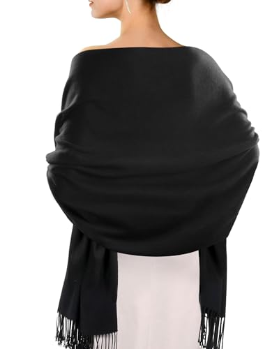 FURTALK Damen Großer Halstuch Warmes Feinstrick Winter Schal