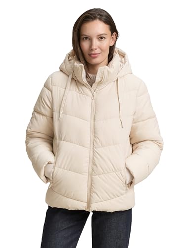 Tom Tailor Damen Puffer-Jacke mit Kapuze