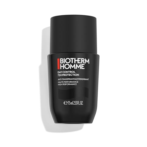 Biotherm Homme Day Control 72H Deo Roll-On, 72 Stunden Anti-Transpirant Herren Deo, wirksamer Schutz vor Schweißgeruch, für empfindliche Haut und alle Hauttypen, wirkt pflegend und beruhigend, 75 ml