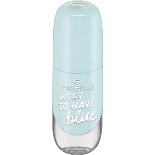essence gel nail colour, Nagellack, Nr. 39, Blau, langanhaltend, Expressergebnis, schnelltrocknend, glänzend, acetonfrei, vegan, ohne Mikroplastikpartikel, ohne Konservierungsstoffe, 1er Pack (8ml)