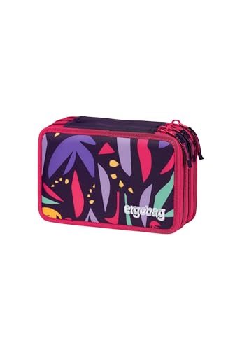 ergobag Maxi Mäppchen Set 40-Teilig, Lyra Bunt- und Filzstifte, Kleingeld Fach, Lineal, Schere AmBärzonas - Lila