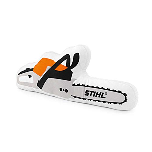 Stihl Kissen in Motorsägeform aus weichem Plüschmaterial Länge ca. 50 cm