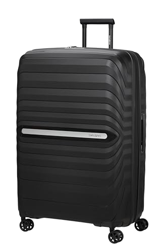 Samsonite Neo Flux - Spinner XL, Erweiterbarer Koffer, 81 cm, 130/145 L, Schwarz (Black)