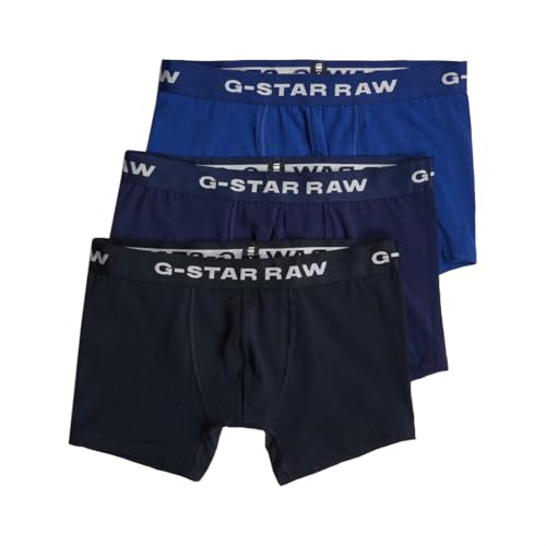 G-Star Herren Boxer Shorts 3 Pack Blue Tone, Mehrfarben (Mazarine Blue/Imperial/Lighting Blue D23773-D516-G162), L
