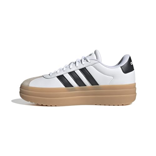 adidas Damen VL Court Bold Shoes, FTWR White/core Black/Wonder beige, 40 EU