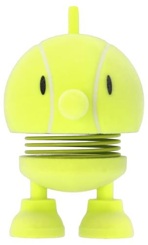 Hoptimist Tennis Bumble, Tennis Zubehör, Deko & Glücksbringer, Lustiges Gadget oder Geschenk für Tennisliebhaber & Fans, Höhe 7,6 cm, Durchm. 5,8 cm