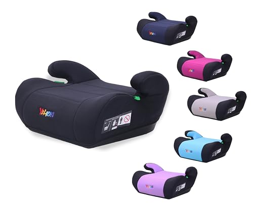 YALION Kindersitzerhöhung Sitzerhöhung Auto Kinder Kinderautositze Sitzerhöhungen- Kindersitz/Autositz für Kinder (Black-A1)