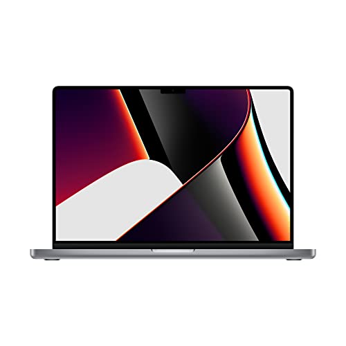 2021 Apple MacBook Pro mit Apple M1 Pro Chip (16-Zoll, 16GB RAM, 512GB SSD Kapazität) (QWERTY English) Space Grau (Generalüberholt)