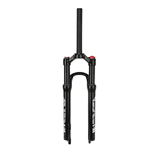 DriKou 26-Zoll-Fahrradfedergabel, Mountainbike-Vordergabel, gerader Gabelschaft, manuelle Sperre, schwarzes Rohr